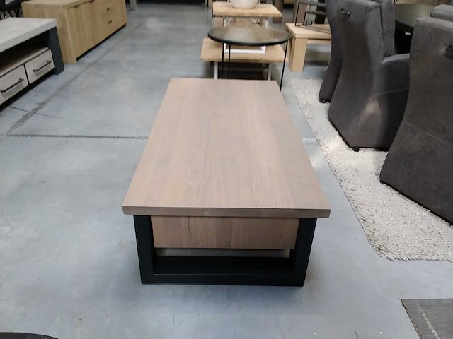 Salontafel massief eik - afbeelding 2 van  4