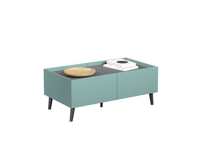 Salontafel melton | 110 x 60 x 44 cm | anthracite blue - afbeelding 3 van  8