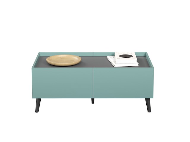 Salontafel melton | 110 x 60 x 44 cm | anthracite blue - afbeelding 7 van  8