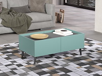 Salontafel melton | 110 x 60 x 44 cm | anthracite blue - afbeelding 2 van  8