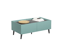 Salontafel melton | 110 x 60 x 44 cm | anthracite blue - afbeelding 3 van  8
