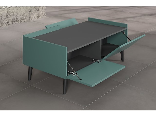 Salontafel melton | 110 x 60 x 44 cm | anthracite blue - afbeelding 5 van  8