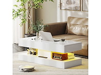 Salontafel met lades en led-lampen - afbeelding 2 van  7
