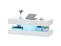 Salontafel met lades en led-lampen - afbeelding 3 van  7