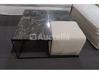 Salontafel met poef - afbeelding 2 van  6
