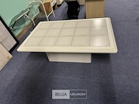 Salontafel met tegelblad wit