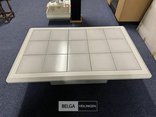 Salontafel met tegelblad wit - afbeelding 2 van  3