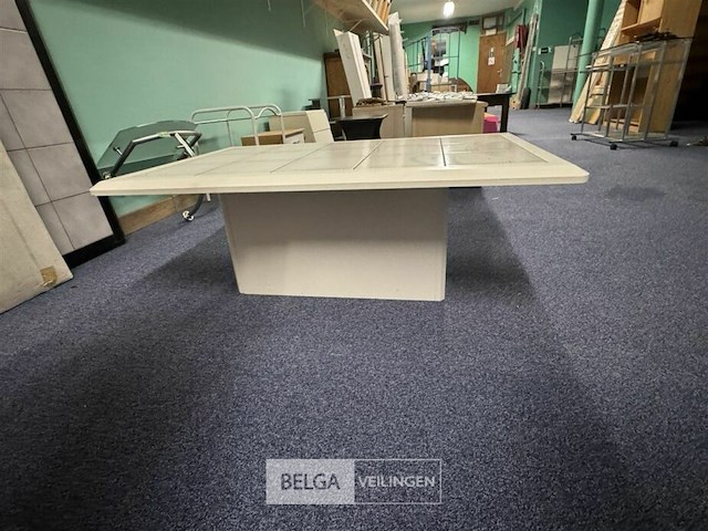 Salontafel met tegelblad wit - afbeelding 3 van  3