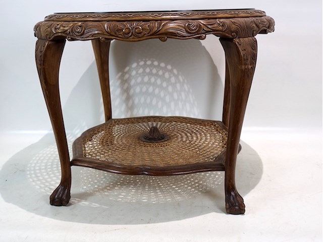 Salontafel met vlechtwerk - afbeelding 3 van  7