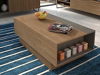 Salontafel nomi 110x57 met uitschuifbaar tafelblad - bruin - afbeelding 2 van  7