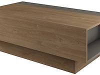 Salontafel nomi 110x57 met uitschuifbaar tafelblad - bruin - afbeelding 6 van  7