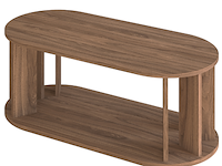 Salontafel nori-notenhout - afbeelding 2 van  7