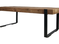 Salontafel norton 130x60cm - reclaimed teak/ijzer - afbeelding 2 van  4