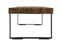 Salontafel norton 130x60cm - reclaimed teak/ijzer - afbeelding 3 van  4