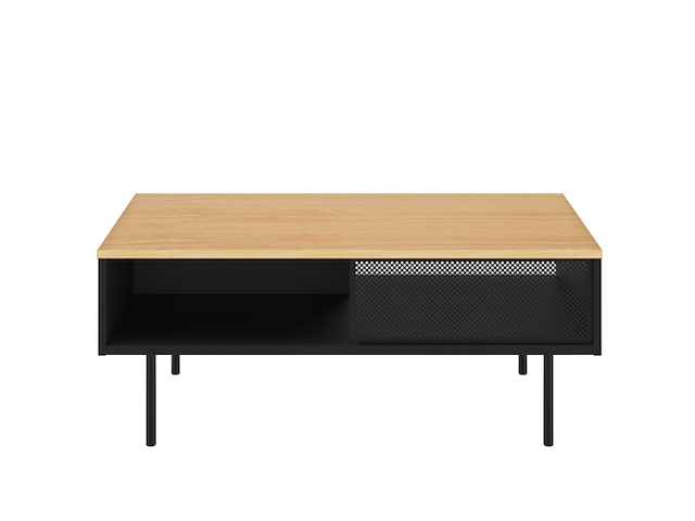 Salontafel renée 100 cm - eik/zwart - afbeelding 1 van  6