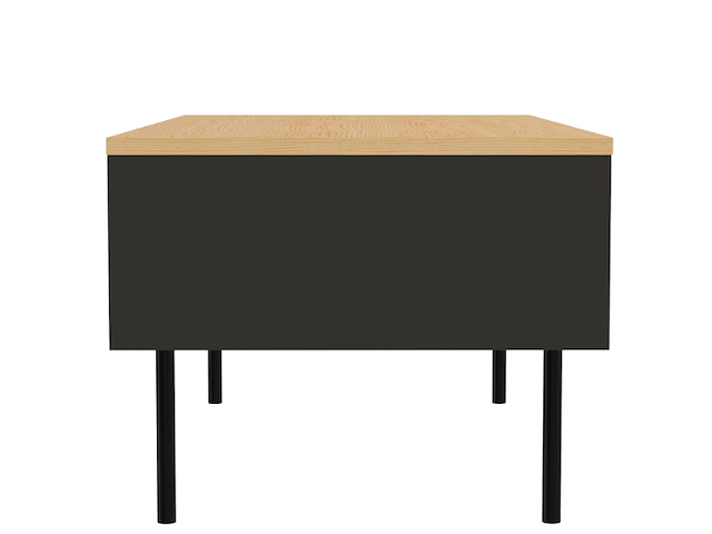 Salontafel renée 100 cm - eik/zwart - afbeelding 3 van  6