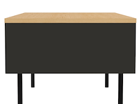 Salontafel renée 100 cm - eik/zwart - afbeelding 3 van  6