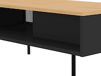 Salontafel renée 100 cm - eik/zwart - afbeelding 4 van  6