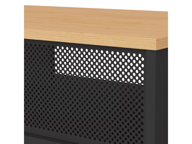 Salontafel renée 100 cm - eik/zwart - afbeelding 5 van  6