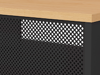Salontafel renée 100 cm - eik/zwart - afbeelding 5 van  6