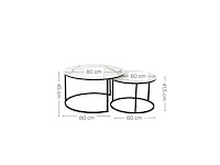 Salontafel set presley (3x) - afbeelding 2 van  2