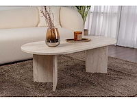 Salontafel, travertijn, 119 x 39,8 x 60 cm - afbeelding 2 van  7
