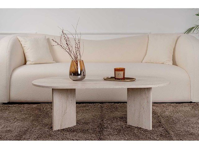 Salontafel, travertijn, 119 x 39,8 x 60 cm - afbeelding 4 van  7