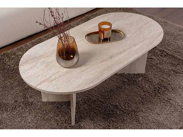 Salontafel, travertijn, 119 x 39,8 x 60 cm - afbeelding 5 van  7