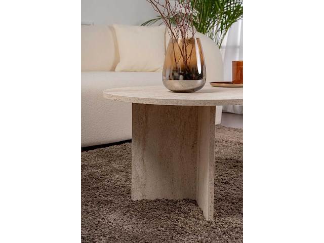 Salontafel, travertijn, 119 x 39,8 x 60 cm - afbeelding 6 van  7