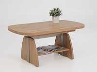 Salontafel vienna 108/157x67x52/71 cm-artisanale eik - afbeelding 1 van  5