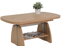 Salontafel vienna 108/157x67x52/71 cm-artisanale eik - afbeelding 3 van  5