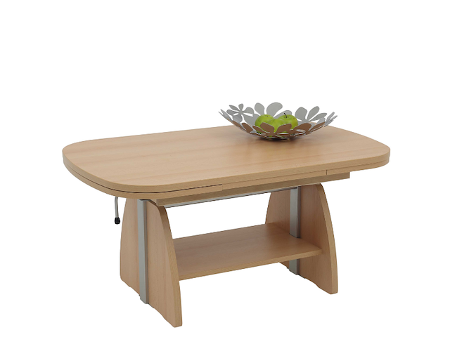 Salontafel vienna 108/157x67x52/71 cm-beuk - afbeelding 2 van  7