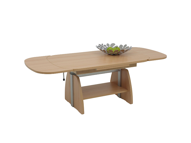 Salontafel vienna 108/157x67x52/71 cm-beuk - afbeelding 4 van  7
