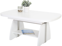 Salontafel vienna 108/157x67x52/71 cm-wit - afbeelding 4 van  5