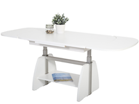 Salontafel vienna 108/157x67x52/71 cm-wit - afbeelding 5 van  5