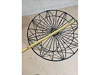 Salontafel zwart staal 38cm - afbeelding 4 van  7