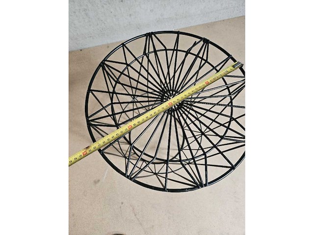 Salontafel zwart staal 38cm - afbeelding 4 van  7