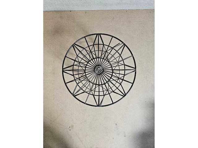 Salontafel zwart staal 38cm - afbeelding 3 van  7