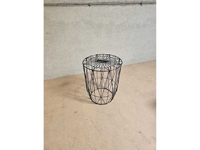 Salontafel zwart staal 38cm - afbeelding 1 van  7