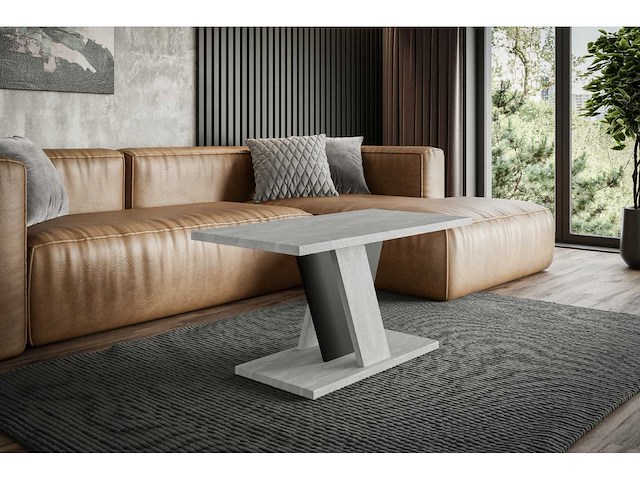 Salontafels - betonachtige k350 / zwart - afbeelding 1 van  5