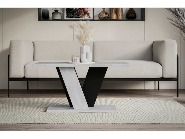 Salontafels - betonachtige k350 / zwart - afbeelding 3 van  5