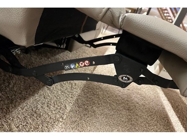 Salonzetel - tafel - leder texas - afbeelding 6 van  8