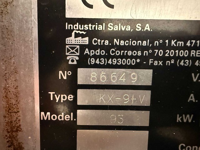 Salva - kx-94v - bakkerijoven - afbeelding 2 van  10