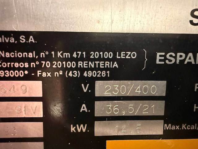 Salva - kx-94v - bakkerijoven - afbeelding 9 van  10