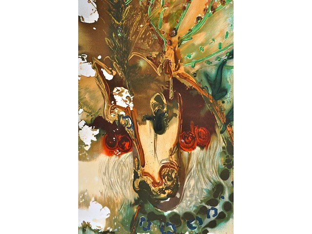 Salvador dali - bucéphale - litho - afbeelding 4 van  4