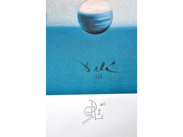 Salvador dali - galatea aux sphères - printografie - afbeelding 3 van  5