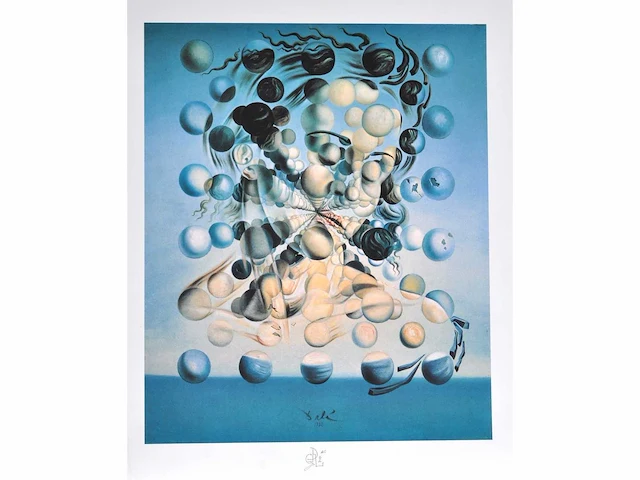 Salvador dali - galatea aux sphères - printografie - afbeelding 5 van  5