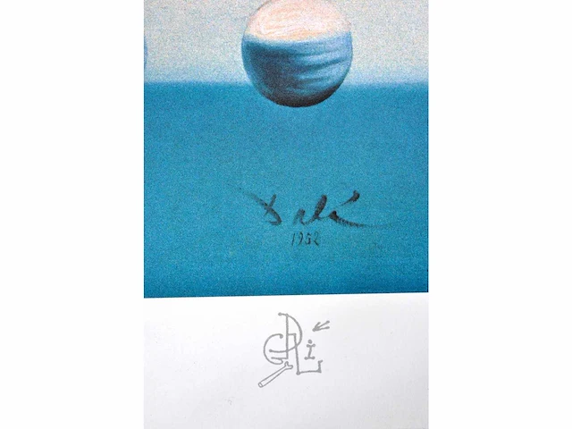 Salvador dali - galatea aux sphères - printografie - afbeelding 2 van  5