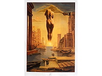Salvador dali - la main de dali retirant une toison d’or - printografie - afbeelding 1 van  7