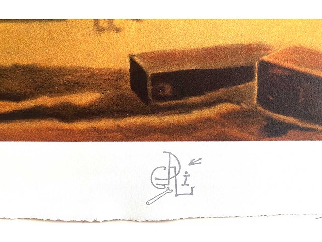 Salvador dali - la main de dali retirant une toison d’or - printografie - afbeelding 3 van  7